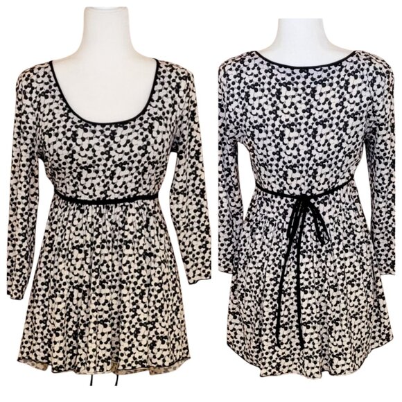 Susan Lawrence Babydoll Empire Waist Flowy Tunic Top Size Large - Picture 1 of 12